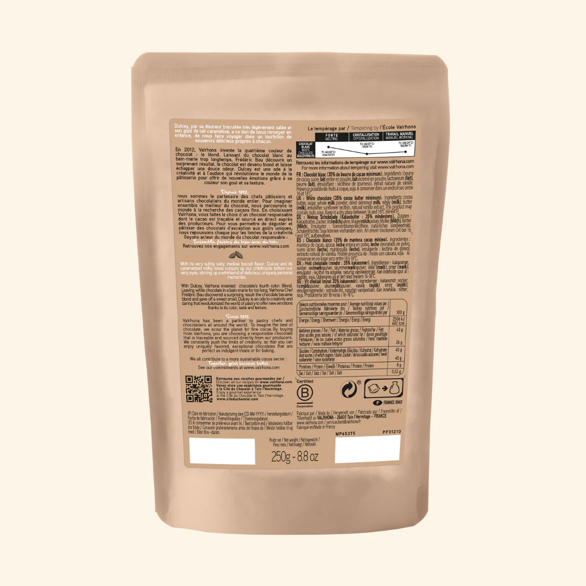 Baking Chocolate Blonde Dulcey 35% - 8.8oz - Image 6