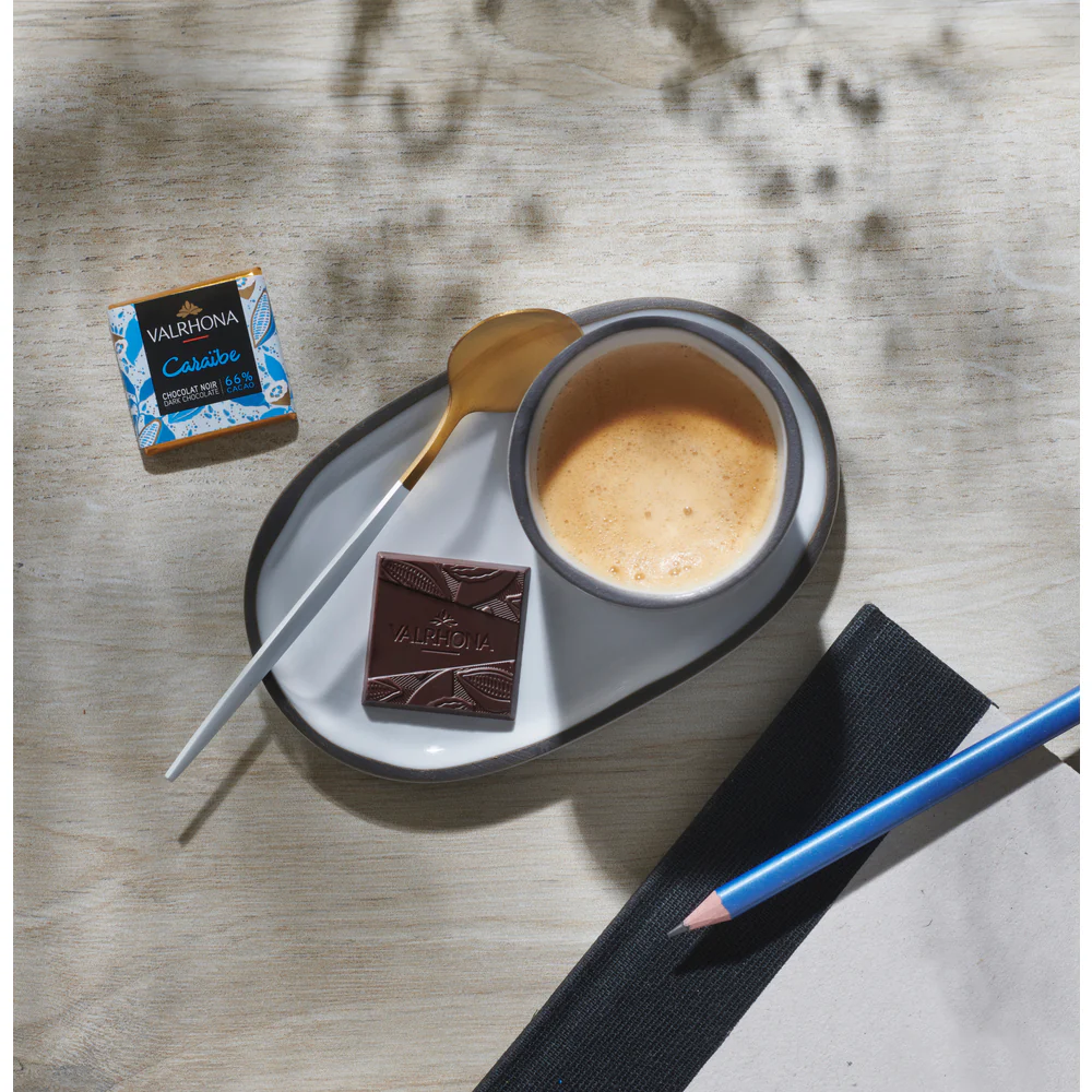 Box of 200 Dark Chocolate Squares Caraibe 66% - 2lb 3oz. - Image 4