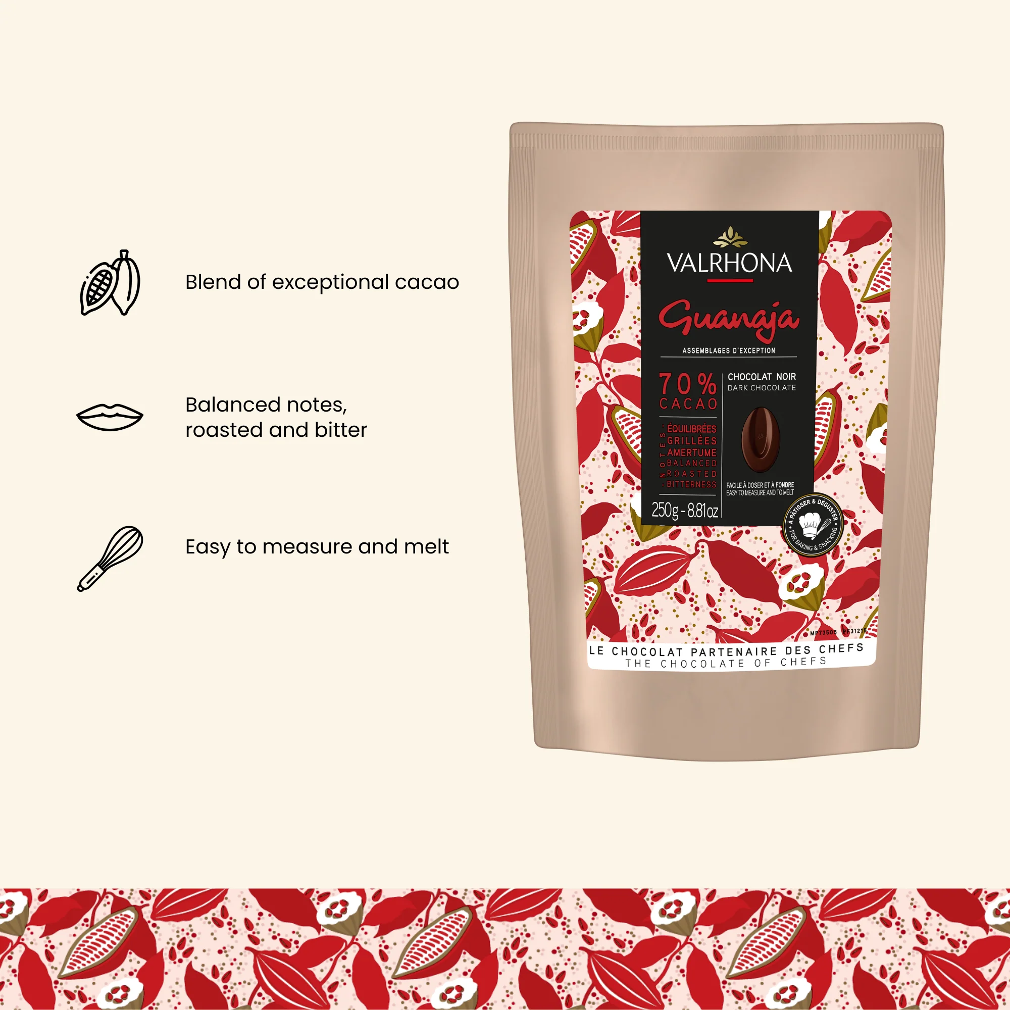 Dark Baking Chocolate Guanaja 70%- 8.8oz - Image 4