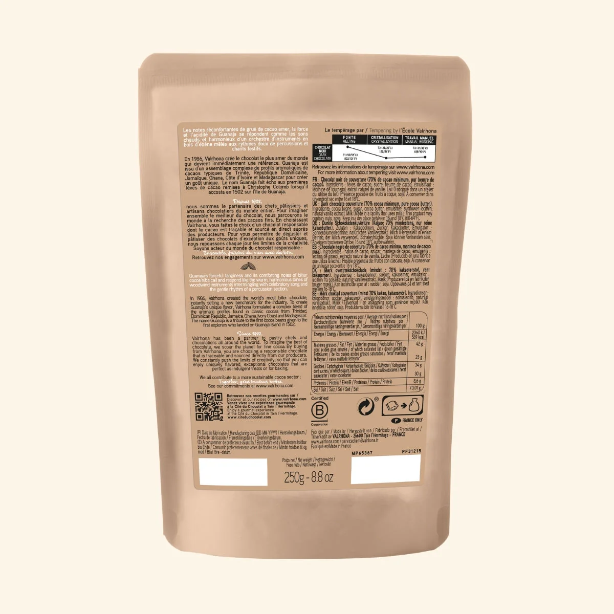 Dark Baking Chocolate Guanaja 70%- 8.8oz - Image 6