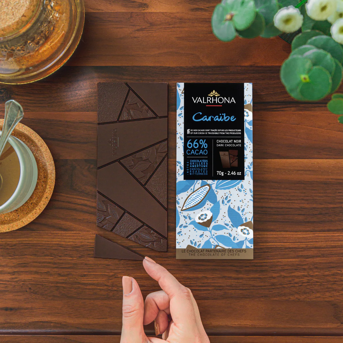 Dark Chocolate Bar Caraïbe 66% - 2.46oz - Image 5