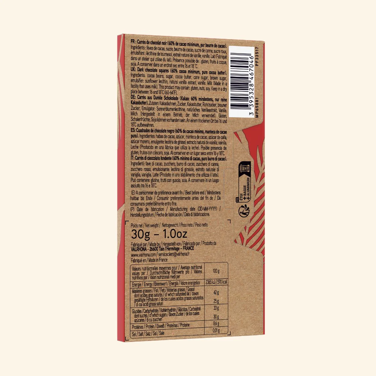 Dark Chocolate Discovery Box – 6 Grand Cru Squares - Image 5