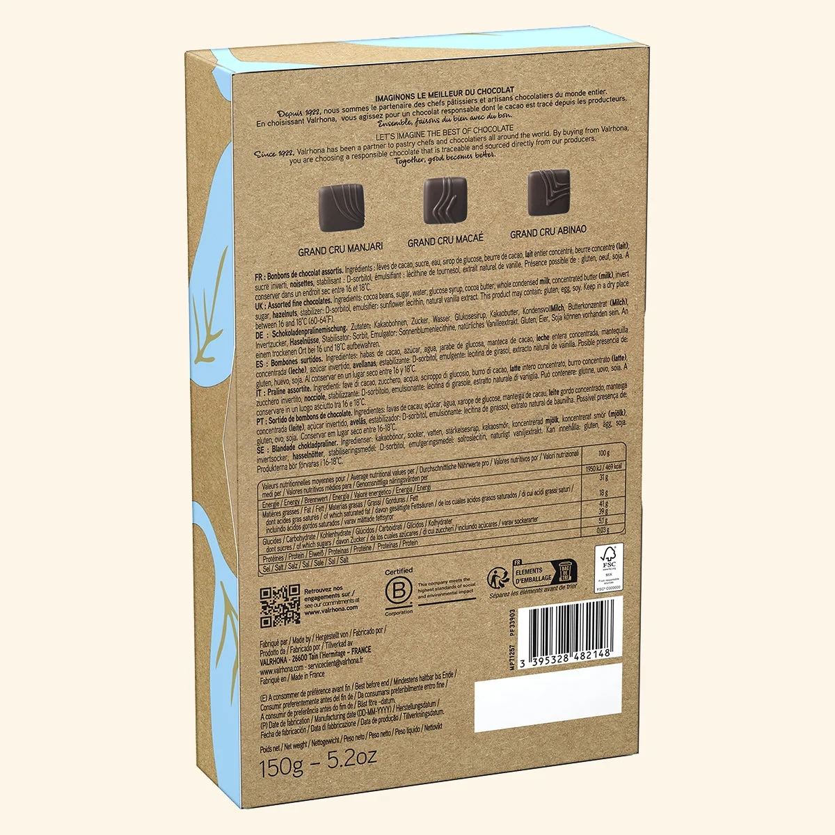 Gift Box of 15 Grand Cru Dark Chocolate Truffles - 5.2oz - Image 4