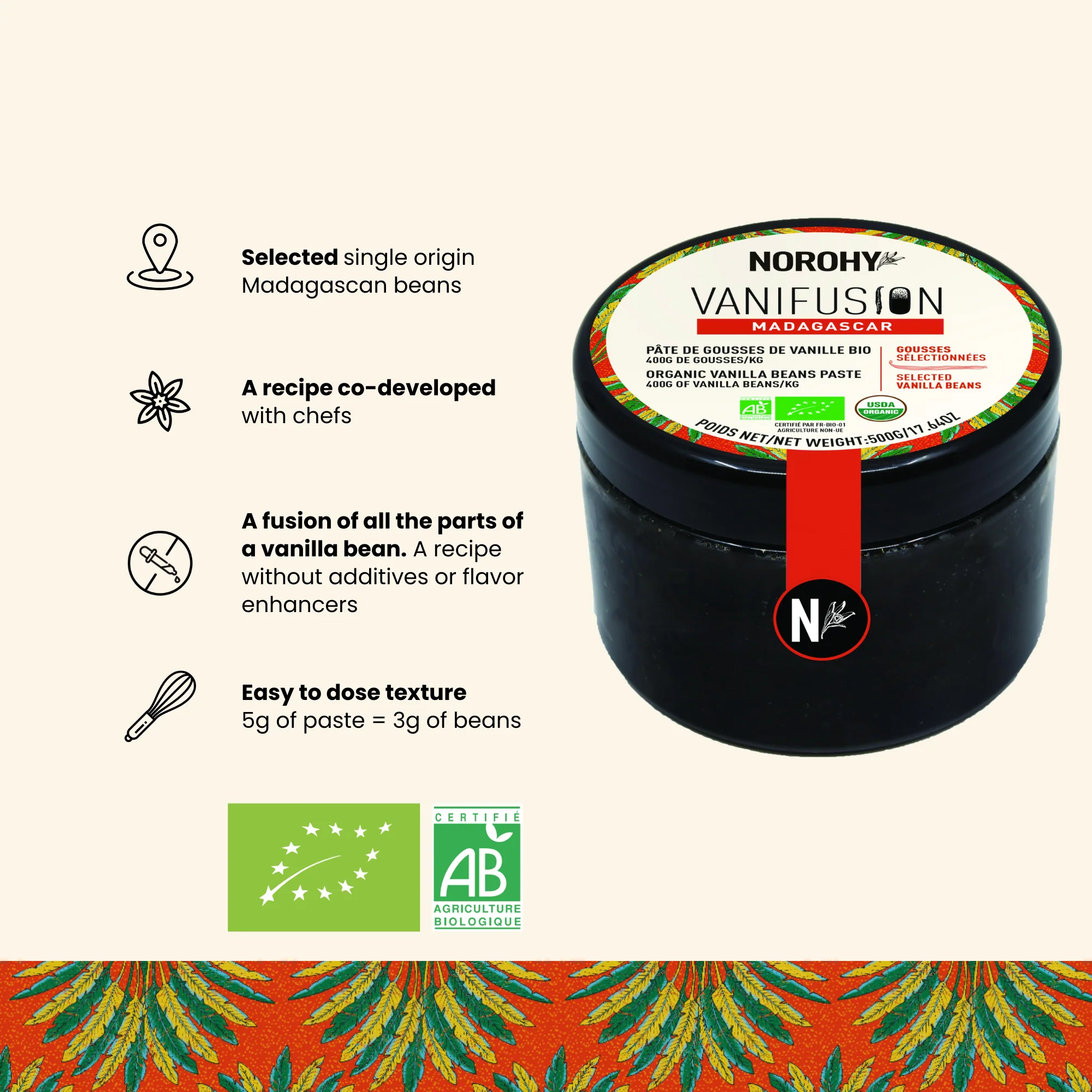 Organic Madagascar Vanilla Paste - 17.64 oz - Image 3