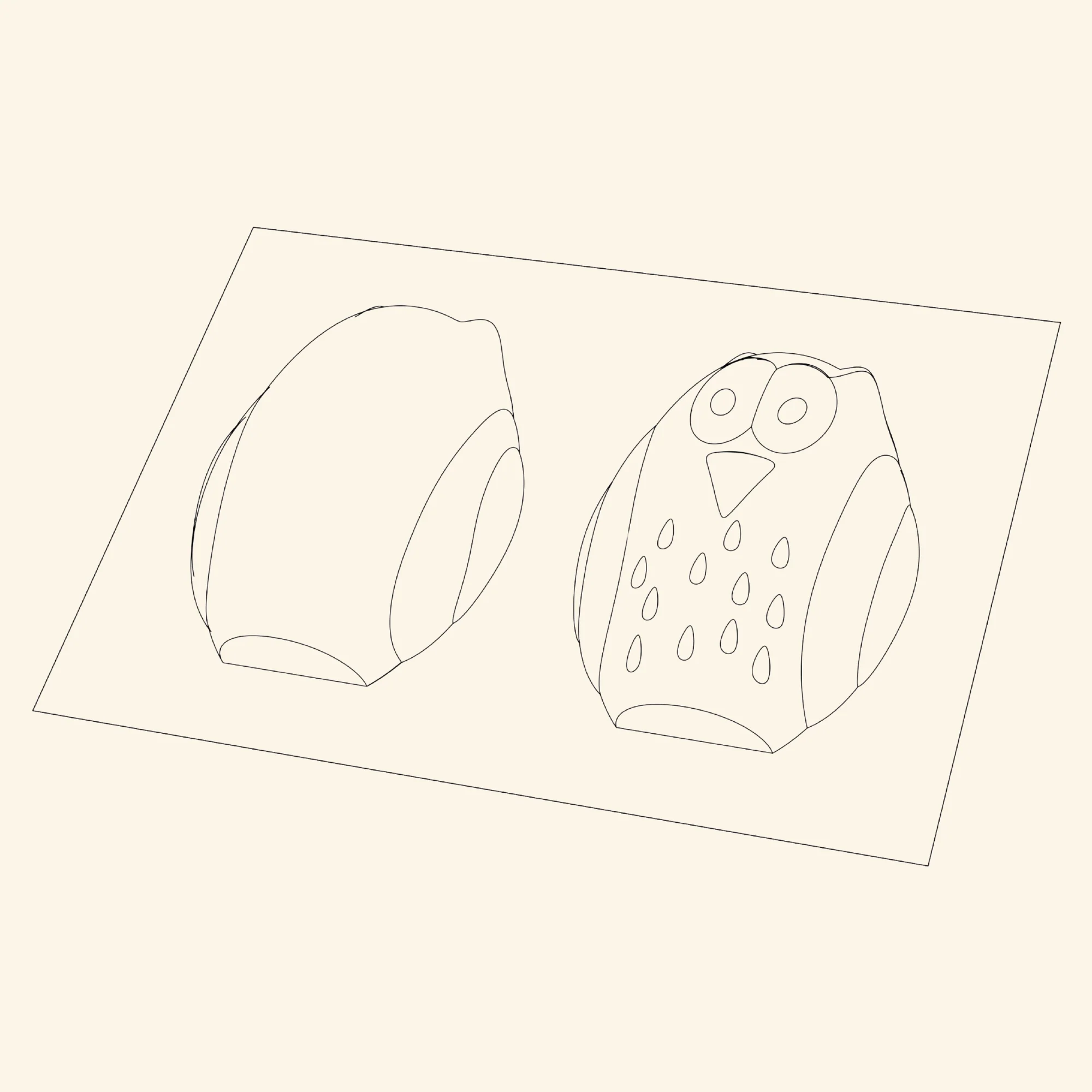Small Owl Easter Chocolate Mold - Image 3