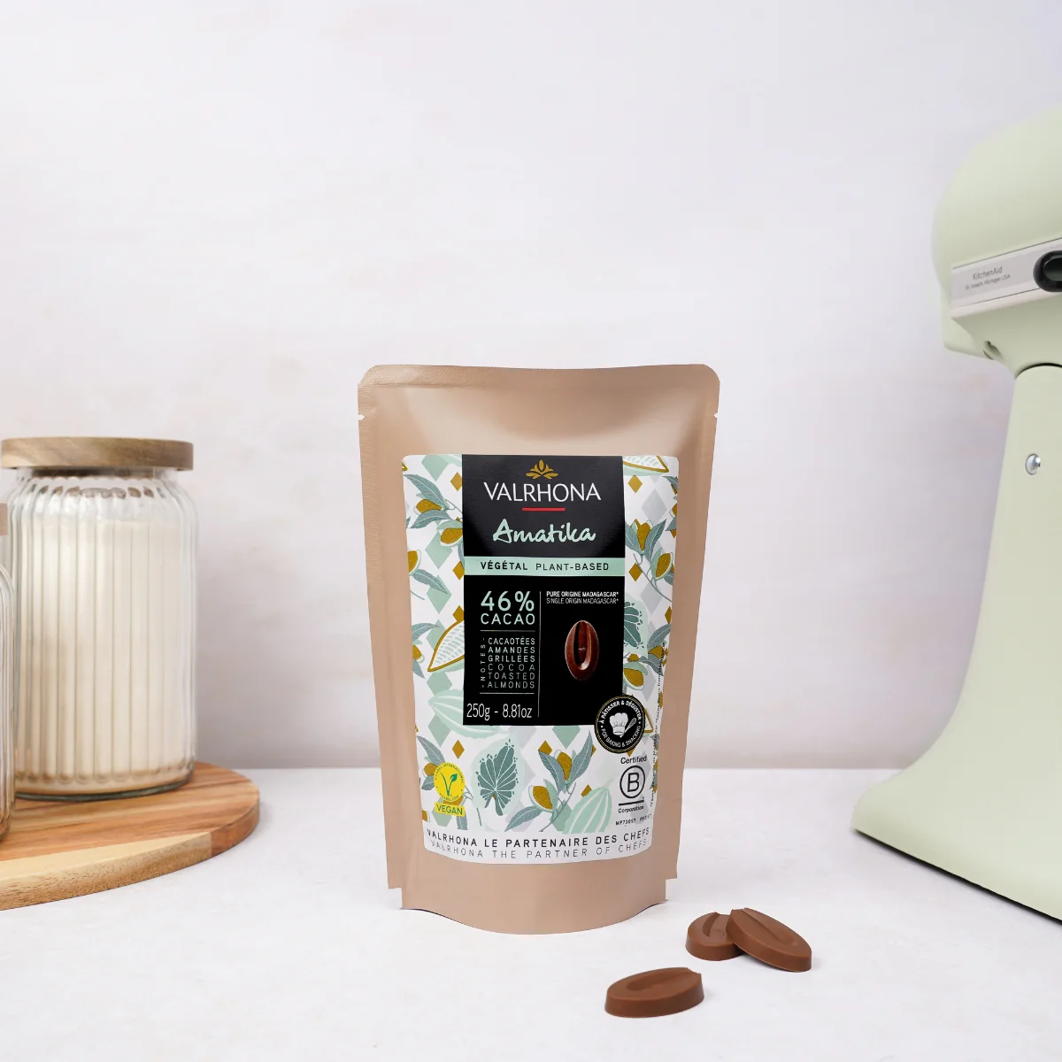 Vegan Baking Milk Chocolate Amatika 46% - 8.8 oz - Image 4
